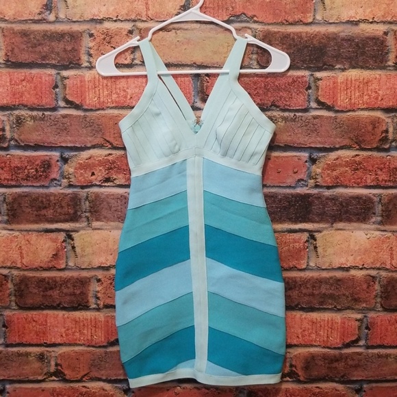 2b Bebe Bandage Mini Dress - Picture 2 of 4